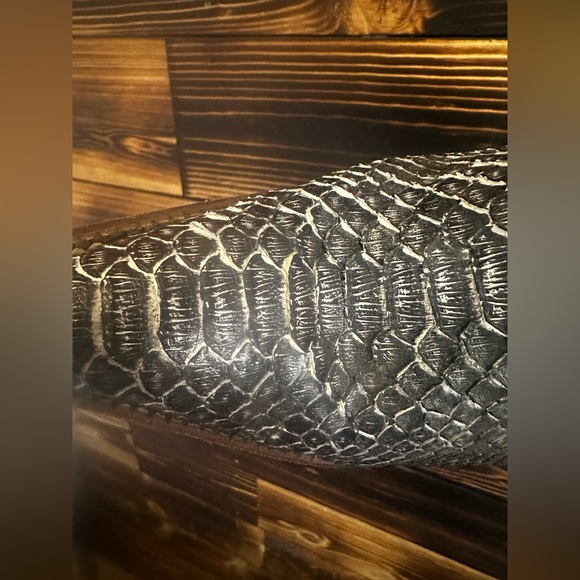 J B Dillon black python boots. Handcrafted size 6 - Picture 3 of 11